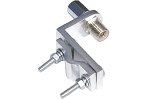 Thunderpole 2-Bolt Right Angle Mirror Mount CB & Ham Radio Antenna Mount | 3/8 Thread