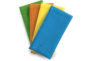 Edison & King Custodia Occhiali confezione da 4 - pelle sintetica morbida