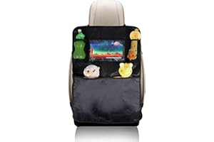 All Ride Organisateur de Voiture - 70 x 45 CM - Multiples Compartiments de Rangement - Rangement pour Téléphone/Tablette - Facile à Fixer - Noir