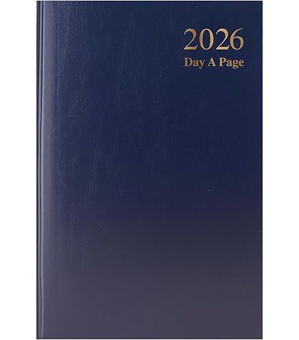 Agenda Collins Essential 2026 - Format A5, Un Jour Par Page, Couverture Rigide Jaune, Avec Ruban Marque-page - 12