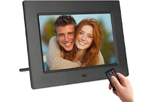 TSITSC 7 Zoll Digitaler Bilderrahmen ohne WLAN, 1024x600 HD IPS Display, USB & SD-Karten S