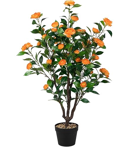 Albero Artificiale Di Begonia 130cm In Vaso - Fiori Rossi Realistici, Decorazione Per Interni Casa E Ufficio - Foto 7