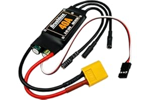 Nuofany 40A Brushless ESC 2-4S Speed Controller 5V 3A BEC with XT60 Plug for RC Drone Airplanes Multi-axis Aircraft Helicopter