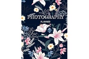 Photography Planner: Photoshoot details Log, Business Planner for Photographer, Daily Schedule booking 365 days with dated, vintage camera traveling concept for Photography, Personal or Business