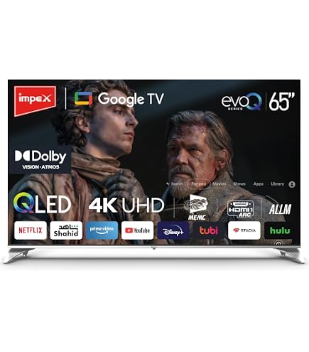 KONKA 65 inch, Google TV, 4K UHD, Frameless, Smart, Shahid, Google