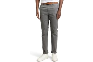 TOM TAILOR Denim Męskie Spodnie chinosy z paskiem