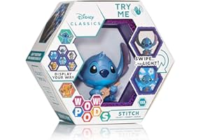 WOW! PODS - Colección Disney Classic - Stitch - Figura Coleccionable con luz y Sensor de Movimiento (Deqube 918DCL100501)