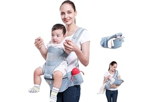HOMLYNN Babytrage 6 in 1 Tragetuch Baby Neugeborene – Ergonomisch, Wandelbar, Nach vorne und Außen Gerichtet, Passend für alle Anforderungen für Babys von 0–36 Monaten, Geeignet für alle Jahreszeiten