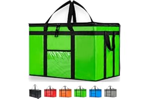 NZ Home Sac de Livraison de Nourriture XXXL Commercial, Sac d'épicerie Isotherme, idéal pour Les Professionnels de Livraison de Nourriture et d'épicerie, Restauration,(Lot de 1)