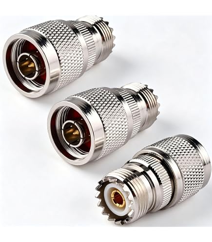 Adattatore Coassiale UHF Femmina-femmina PL-259 – 2 Pezzi, In Rame Nichelato, Per Radio CB E Antenna - 3