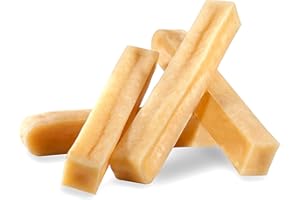 WOW BITES Premium ser do żucia dla psa, przysmak dla psów, zabawka do żucia, kość serowa do żucia – wytrzymały, naturalny, zdrowy dla zębów produkt z Himalajów (100g, 4 sztuki, XS)