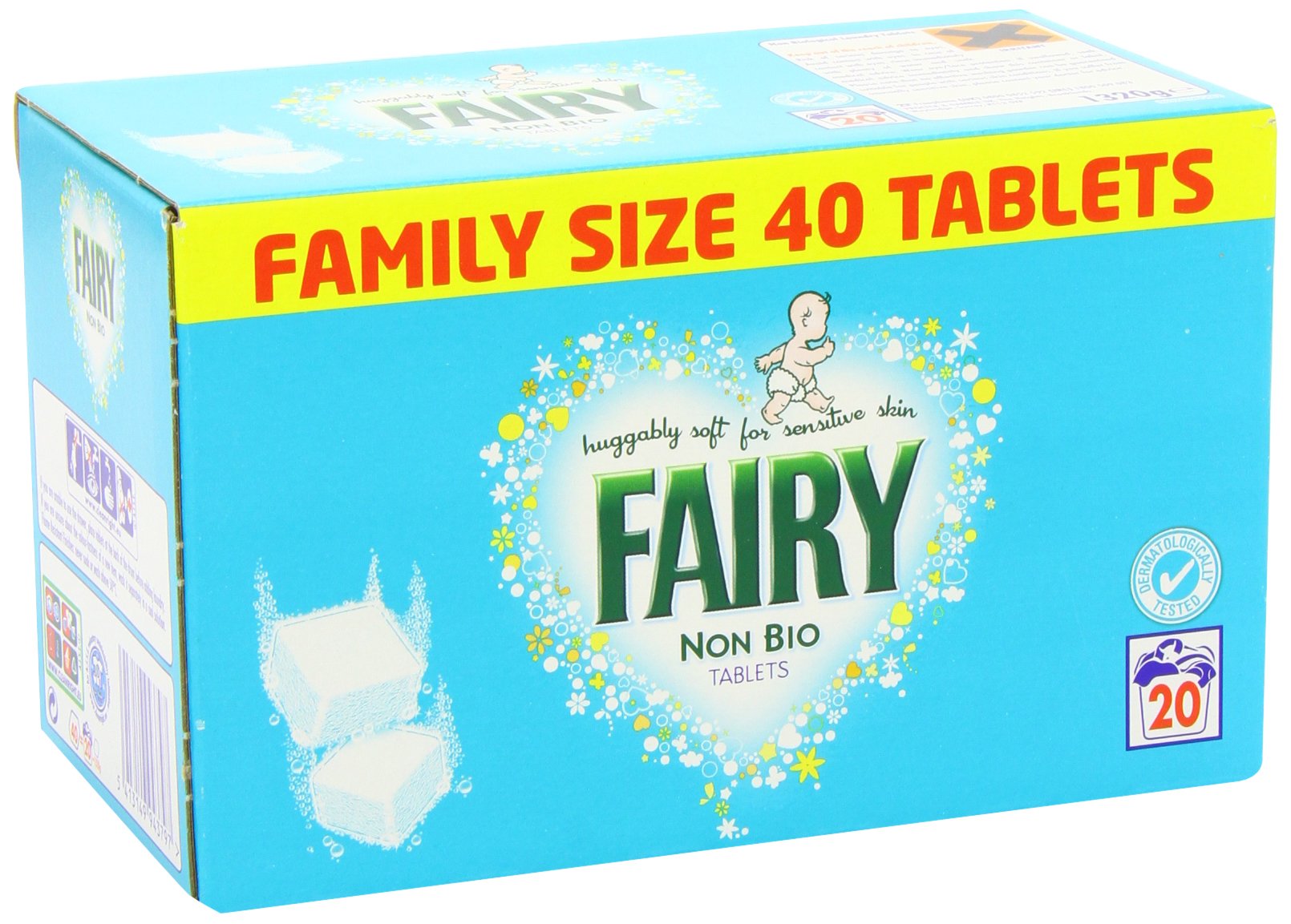 Fairy tablets non bio 40's 4x40 's (5413149943797)