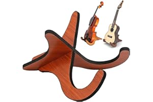 JIAMIAN Gitarrenständer Holz Gitarrenhalterung Faltbar, Ukulelenständer, Abnehmbarer Musikinstrument-Ständer, Für Akustikgitarre Bass Violine Mandoline
