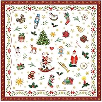 Lot De 20 Serviettes De Noël Traditionnelles En Papier De Soie À 3 Plis