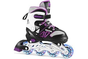 Patins à roulettes en Ligne pour Enfants/Jeunes en différentes Tailles et Couleurs - Patinages à roulettes jusqu'à 3 Tailles verstellba Patinages à roulettes