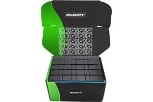 HASKYY 100x stålbalanseringsmassor 6KG däckmontering 4x5g + 4x10g svart plastbeläggning 60g vikter FE-självhäftande vikter fö
