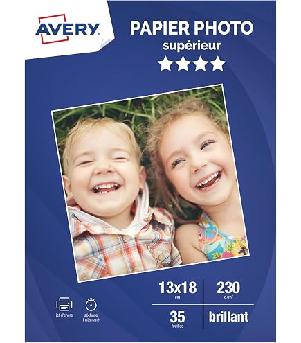 Papier Photo PPD Brillant 260g 13x18 Cm – 100 Feuilles Premium Jet D’Encre, Séchage Instantané, Couleurs Vives, Qualité Studio