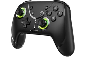 LIGAME Switch Controller, Game Controller, Switch Pro Gamepad, 4 Vibrationsmodi, 3 Turbo-Modi, kompatibel iPhone/Android/Phone/PC/Steam/Mac/iOS/iPad/TV mit Programmierung/Turbo/Bewegung/Aufwachen/RGB