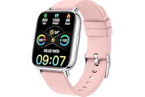 ORDTOP Smart Watch, Fitness Tracker 1.69" Touch Screen Heart Rate Sleep Monitor, IP68 Waterproof Fitness Watch Smartwatch, 24 Modes, Pedometer Activity Trackers Smart Watch for Men Women for Android iOS