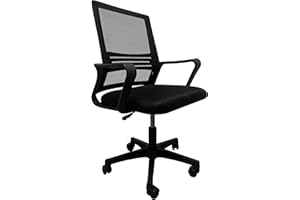 Gio Arreda Sedia Ufficio Ergonomica Poltrona Ufficioper Computer Supporto Lombare Regolabile (Nero)