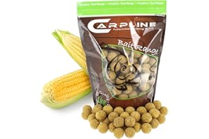 Carpline24 Boilies Maismehl Neutral 20 mm, 5 kg Beutel - Köder für das Karpfenangeln, Futterboilies zum Anfüttern von Karpfen, Angelfutter mit Lockstoff