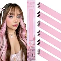 12 Bunte Haarsträhnen Zum Einklipsen – 50 Cm Lang, Mit Clips, Für Parties & Kostüme