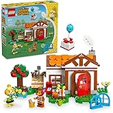 LEGO Animal Crossing Isabelle Ev Ziyaretinde 77049 &ndash; 6 Yaş ve &Uuml;zeri Kız ve Erkek &Ccedil;ocukları i&ccedil;in Fauna Dahil 2 Minifig&uuml;r İ&ccedil;ere