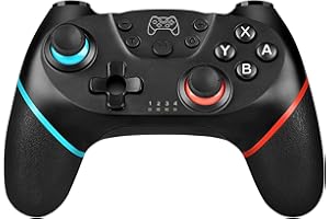 Zakgbxbig Mando Compatible Switch, Mandos Compatible Switch/Switch Lite/Switch OLED con Wake Up, Mando Pro Controller Mando pc con Gyro Axis/Dual Shock/Función Turbo y Captura de Pantalla