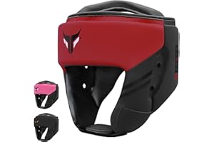 Mytra Fusion caschetto boxe - caschetto kick boxe con cinturino regolabile MMA, Muay Thai, Sparring, Arti Marziali, Karate casco boxe