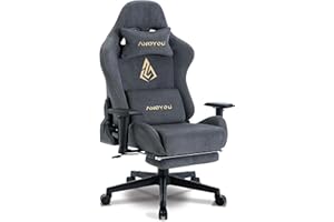 Andyou Gaming AMP-Silla Gaming Ergonómica Profesional con Reposabrazos 3D Ajustables,Soporte Lumbar y Cervical, Reclinable 150°, Soporte 150 kg, Ruedas Silenciosas, Base Robusta,Gris