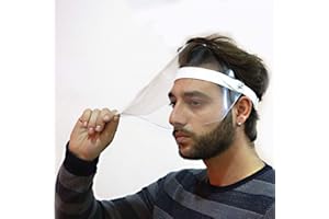 D-LOCK Visiera Schermo Protettivo Ribaltabile Uomo Donna (Ribaltabile - Bianca)