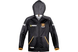 Fnatic Mens Player Zipped Hoodie, 2016 New Season, Extra Large