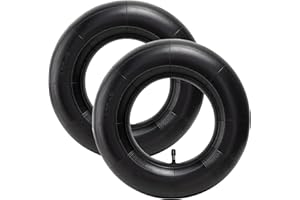 EASYHOMIE 2pcs 4.80/4.00-8 Inner Tube with TR-13 Straight Valve, Compatible with Various Lawn Mowers, Wheelbarrows, Garden Trailers, Go-Karts, Golf Carts and More
