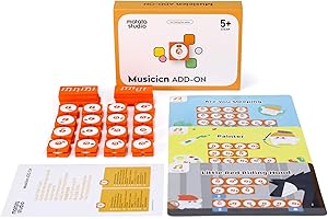 MatataStudio Juego de codificación de extensión de músicos para Robots programables para niños a Partir de 4 años, codificación de Juegos educativos Stem, Juguetes educativos y Regalos para Comienzo
