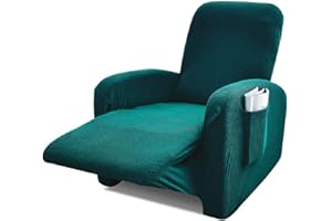 ‎ARGSTAR Argstar Bezug für Fersehsessel, Jacquard Spandex Stretchhusse zum 1/2/3 Kissen Wohnzimmer, dunkelcyan, X-Klein, Polyesterfasergewebe, maschinenwaschbar