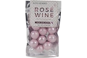 GR GIFT REPUBLIC Gift Republic Rosé Wein-Badebomben, Rosa, 10 Stück