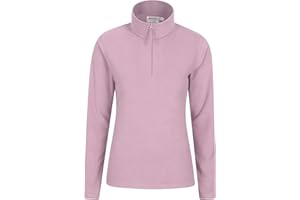 Mountain Warehouse Camber Half Zip Women's Fleece - Lightweight, Warm & Cosy Half Zip Sweatshirt Top - Best for Camping, Outdoors, Travelling & Hiking