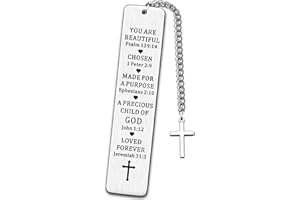 JMIMO Inspirational Christian Bookmark Gifts for Women Bible Verse Bookmark for Girls Book Lovers Birthday Valentine Day Christmas Baptism Religious Church Gifts for Female Friend
