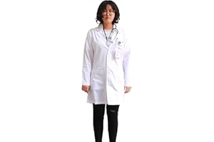 JONATHAN UNIFORM Blouse Blanche Femme Blouse Médicale Uniforme Pharmacie Blouse Chimie Femme Blouse de Travail Blanche