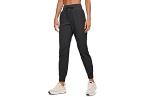 CRZ YOGA Femme Pantalon Jogging Taille Haute à Cordon de Serrage Pantalon de Survêtement Randonnée Quotidien avec Poches