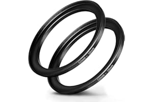 52mm-58mm Step Up Ring [52mm Lens to 58mm Filter], FANZR Camera Lens Filter Adapter Ring Lens, Premium Aluminum (2 Pack)