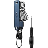 VULKIT Organizador de Llaves de Metal Llavero Compacto Estuches de Llaves para Hombre Porta Llave para Llavero de Coche