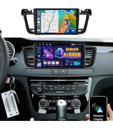 Autoradio Android 12 Da 9 Pollici Per Peugeot 508 E 508SW 2011-2018 Con GPS, Bluetooth, DSP E DAB+