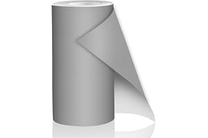 CAHOMO 10x160 cm Patch de Réparation en Cuir,Patch en Cuir Auto-adhésif, Cuir Autocollant Kit de Réparation en Cuir Vinyle pour Rénovation de Canapé,Sac à Main,Vestes,Sièges de Voiture - Gris