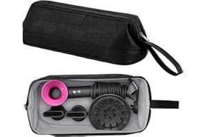 zCloud Travel Hair Dryer Bag for Shark Flexstyle/Dyson Airwrap,Carrying Case for Shark HD430 FlexStyle,Portable Travel Storage Bag Compatible with Dyson Airwrap/Shark Flexstyle Hair Dryer (Black-B)