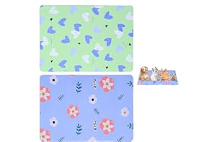 CVDYWDJIE Paquete De 2 Almohadillas para Mascotas, Forros Interiores Absorbentes para Animales Pequeños, Forros Interiores Reutilizables, Ropa De Cama para Jaula De Cobayas, Accesorios para Mascotas