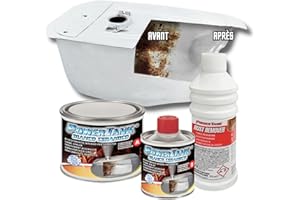 Power Tank - Traitement de Réservoir Innovant - Pour Réparer, Régénérer et Protéger les Réservoirs - (Kit Small Blanc Céramique 350 gr) - Automobile, Moto, Scooter, Véhicules Vintage