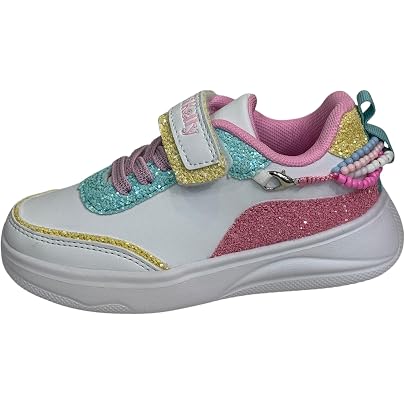 Scarpe Lelli Kelly Con Gioiello | Bianco/verde Glitter, Braccialetto Sganciabile, Modello LKAA4010