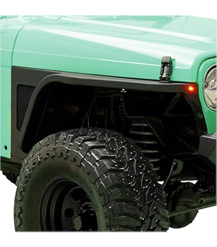Jeep Tj Tube Fenders Jeep Wrangler Steel Front And Rear Tube Fenders; Textured Black (97-06 Jeep Wrangler TJ) - Free Shipping Jeep Tj Accessories