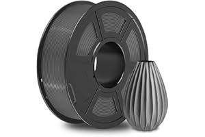 SUNLU PETG Filament 1KG, PETG Filament 1.75mm d'imprimante 3D, Haute Résilience et Forte PETG Filaments, Précision Dimensionnelle +/- 0.02 mm, Gris